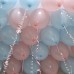 Шары под потолок Розовые и голубые